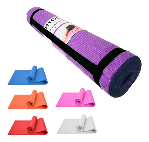 Imagen 8 de 10 de Pack X12 Mat Yoga Pilates Antideslizante Pvc 6mm + Correa