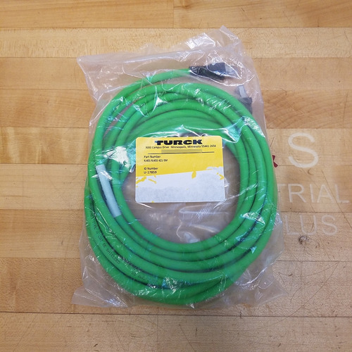 Turck Rj45s Rj45s 421-5m Ethernet Cordset, Dual Rj45 Ccw