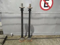 Comprar Vendo Par De Colunas De Ferro Antiga No Estado 1m E 37cm.