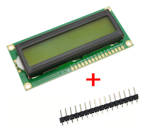 Pantalla Lcd 16x2 1602 Luz Backlight Led 2x16 - 5v Conector