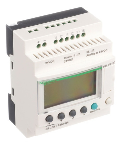 Plc Zelio Logic 24 Vcd 6 Di (4 Ai) / 4 Do Modelo Sr3b101bd