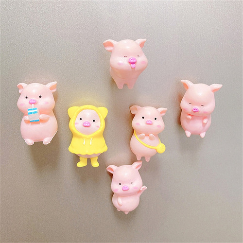 Z Pegatinas Magnéticas For Nevera Con Forma De Cerdo De