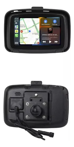 comprar Navegador Gps Motos Carplay Android Auto Mapa Waze Cor Preto Mapas Pré-carregados Incluídos Apple Carplay E Android Auto