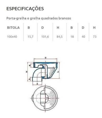 Imagem 5 de 5 de Ralo Com Saida Articulada 100x4mm - Tigre