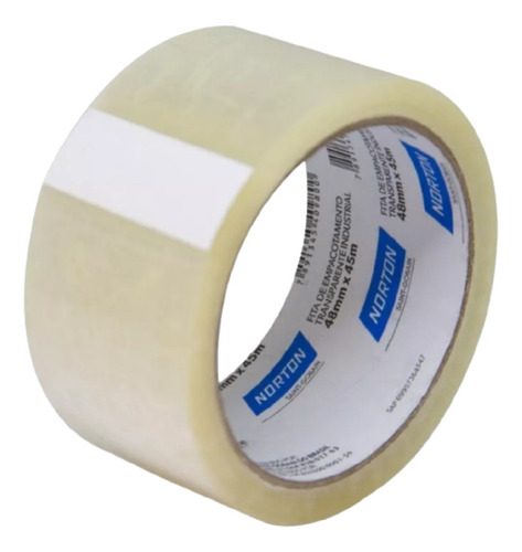 Fita Adesiva Empacotamento Transp. Norton 48x100m Indl - 12x Cor Transparente