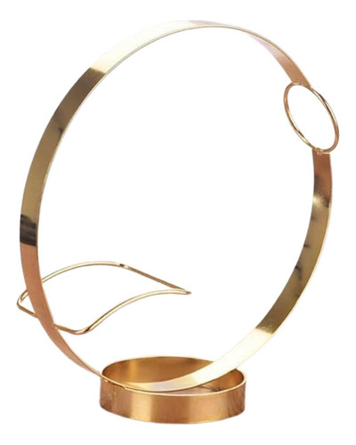 Soporte Para Botellas De Vino De Hierro En Forma De Dorado