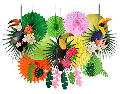 Paper Jazz Tropical Bird Toucan Dejar Garland Party Kit To S