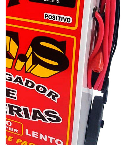 Carregador De Bateria Rápido/lento 12v 50a Com Auxiliar De P