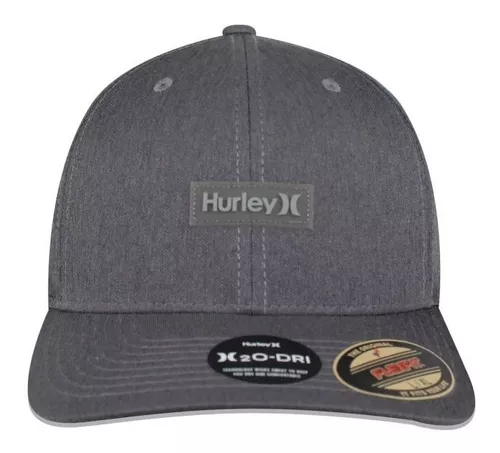 Resolver Antemano transmisión Gorra Flexfit Gris Hurley Original Talla Chica/mediana