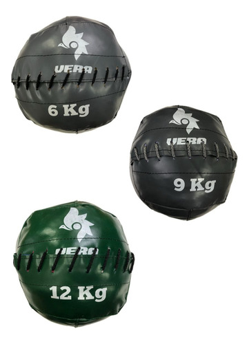 Combo 3 Pelotas Con Peso Sin Pique 6kg, 9kg Y 12kg.-vera-