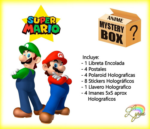 Mario Bros Caja Misteriosa Mystery Box Exclusiva Super Mario