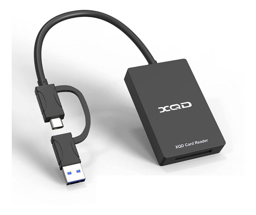 Card Reader Lector Memorias Xqd Usbc Y Usb 3.0 Doble Puerto