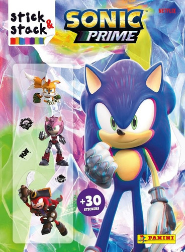Stick Stack Sonic Prime Pegatinas Removibles Panini