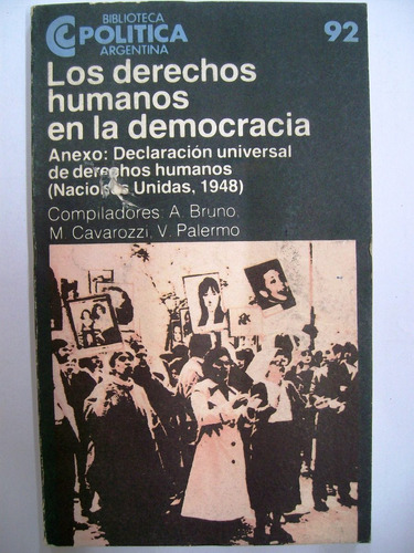 Los Derechos Humanos En La Democracia / Bruno, Cavarozzi Etc