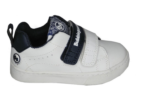 Imagen 2 de 6 de Tenis Bubble Gummers Niño Colección Escolar De Piel Blanco