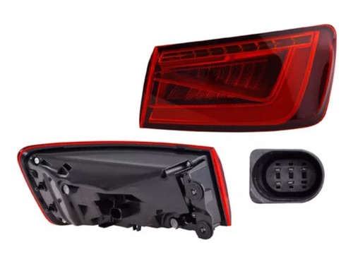 Calavera Exterior Audi A3 2014 - 2016 Sedan C/leds Depo Der