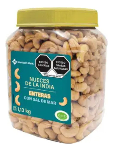 Nueces De La India Enteras Con Sal De Mar Members Mark 1.13k