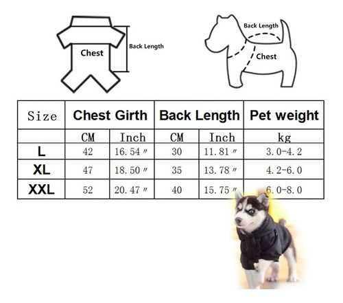 Chamarra De Algodon Para Perros O Gatos Mascotas Talla L