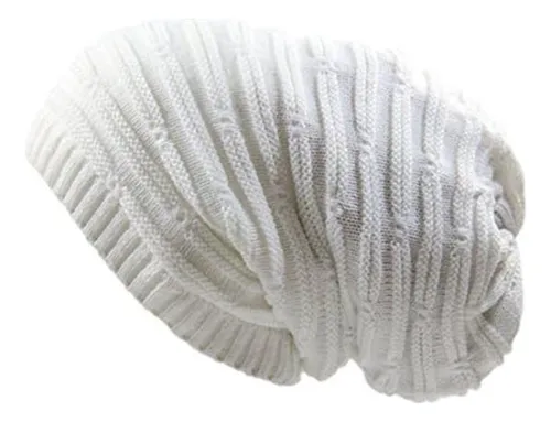 Gorro Largo Elástico Gorros Rw Rasta (blanco)