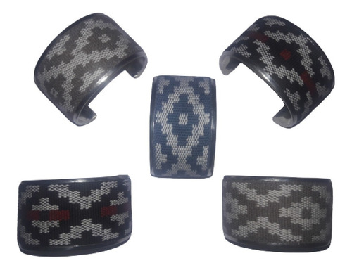 Pulsera De Alpaca Y Guardapampa Gruesa 4cm X10u Surtidas