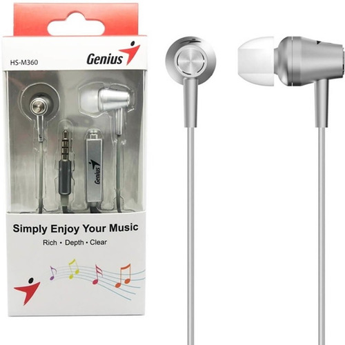 Imagen 1 de 4 de Auriculares Genius Hs-m360 Con Microfono