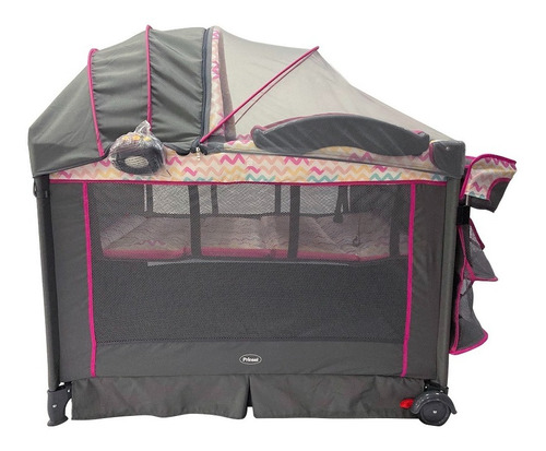 Cuna Corral Prinsel Verona Cambiador Modulo Electronico Luz Color Rosa