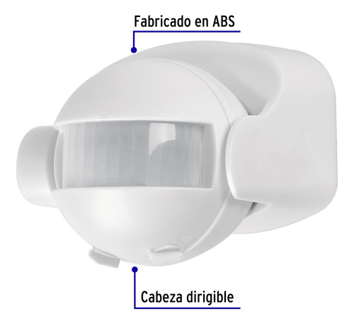 Sensor De Movimiento De 180° Volteck 46594