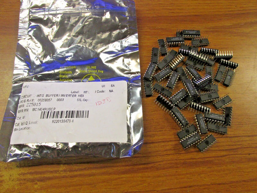 New. Motorola Buffer Hex (lot Of 47) Cat# Mc14049ubcp ... 