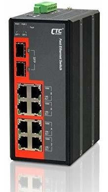 Ifs-802gs-e 8 Puerto Fast Ethernet + 2 Gigabit Sfp Fibra Din