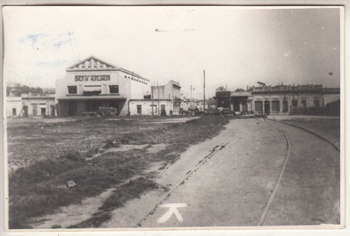 Antigua Fotografia Buenos Aires Vias Ferrocarril Ensenada