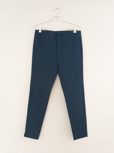 Pantalón De Mujer Zara Talle S 26 Sastrero De Vestir Azul