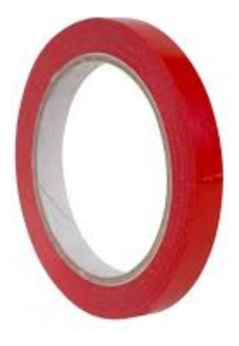 Cinta Pvc Naranja 12mm X 50m X 2 Rollos Máquina Cierra Bolsa Naranja Lisa