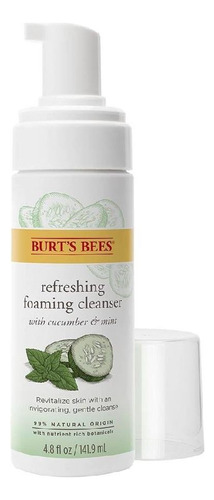 Espuma De Limpieza Burt's Bees Refrescante Con Pepino 142 Ml