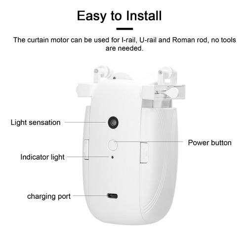 Motor Inteligente Zigbee 3 En 1 De Home Curtain Assistant, 2
