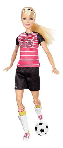 Barbie Made to move soccer player Mattel DVF69