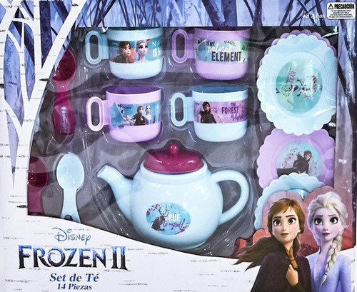 Juego De Set De Te - 14 Piezas - Frozen 2 Para Niñas