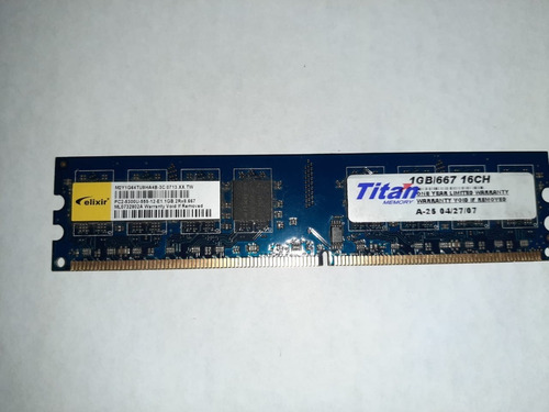 Memoria Ram Titan 1gb 667 Mhz