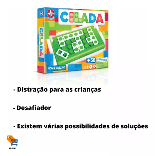 Jogo De Tabuleiro Cilada Raciocínio Lógico Estrela - Brinquedos de  Estratégia - Magazine Luiza