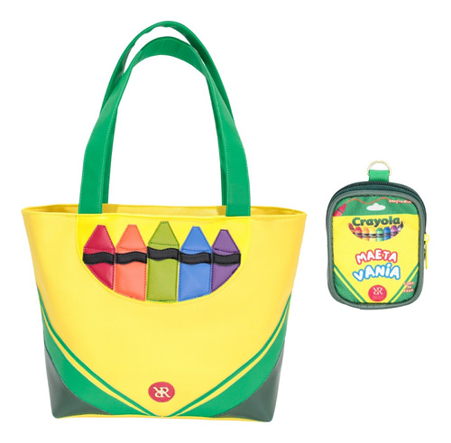 Dúo Bolsa De Crayola Y Monedero Personalizado Educadoras