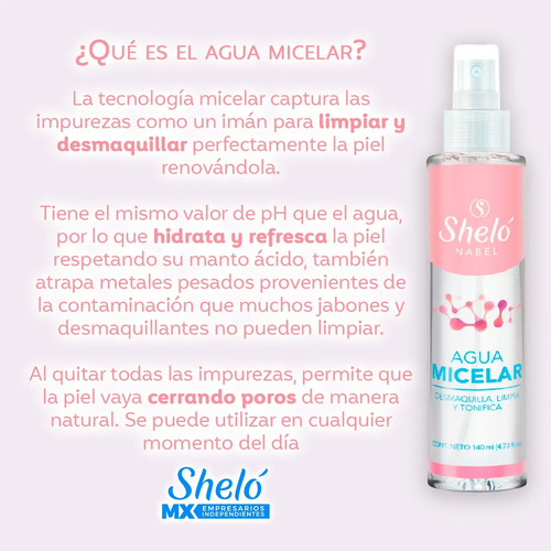 Kit Desmaquillante Profesional Sheló Nabel Limpieza Profunda