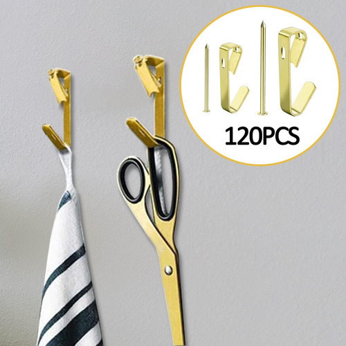 D 120 Ganchos For Cuadros Con Clavos Resistentes For Espejo,