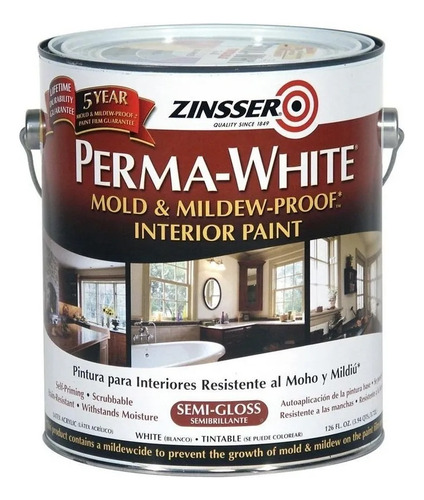 Pintura Látex Perma White Interior Zinsser 1l Rust Oleum