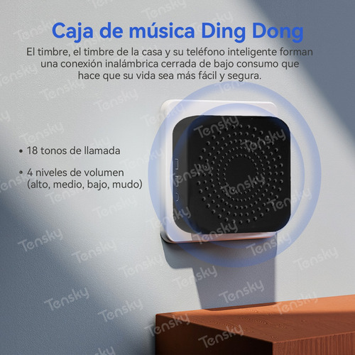 Timbre Inteligente Inalámbrico Con Cámara 1 Transmiso 1 Rec