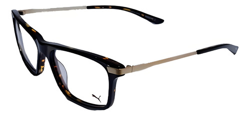 Lentes Montura Puma Pu02050 Animal Print Y Dorado Originales