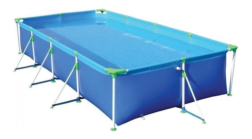 Pileta estructural rectangular Mor 001025 con capacidad de 6200 litros de 3.99m de largo x 2.06m de ancho de 3.99m de diámetro  azul