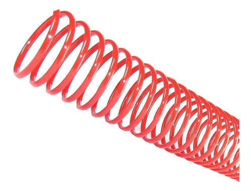 Espiral Para Encadernação Vermelho 9 Mm Para 50 Folhas 100un