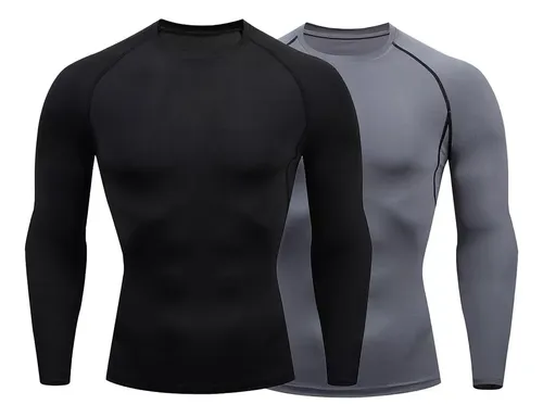 comprar 2pcs Playera Licra Deportiva Secado Rápido De Compresión