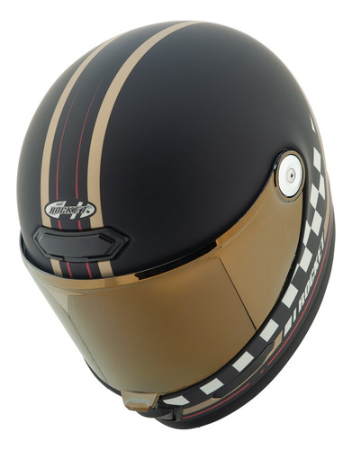 Casco Integral Joe Rocket Rkt 180 Classic 92 + Mica Negro Lisa Xl