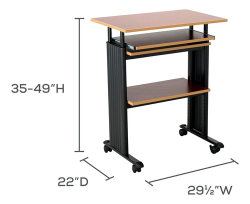 1929mo Muv Stand-up Adjustable Height Computer Workstat...