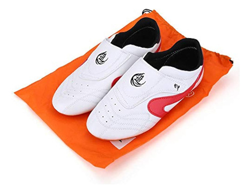 Taekwondo Shoes, Pu Leather Taekwondo Boxing Shoes Gym